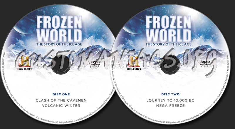 Frozen World The Story of The Ice Age dvd label