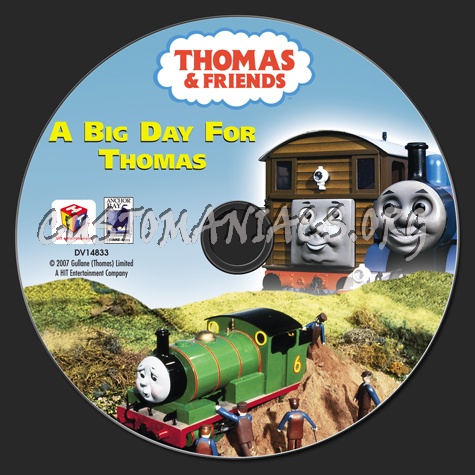 Thomas & Friends: A Big Day for Thomas dvd label