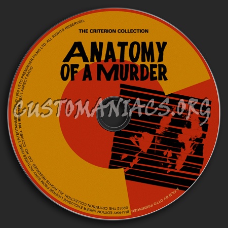 600 - Anatomy of A Murder dvd label