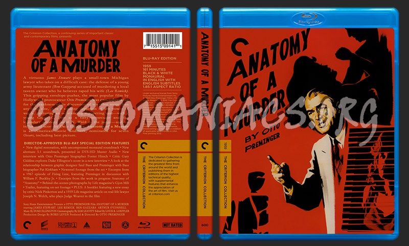 600 - Anatomy of A Murder blu-ray cover