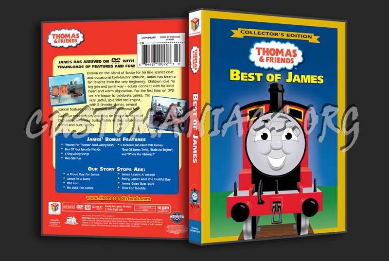 Thomas & Friends: Best of James dvd cover