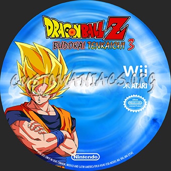 Dragon Ball Z Budokai Tenkaichi 3 dvd label
