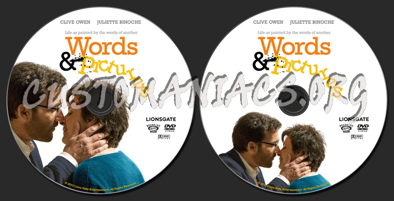 Words And Pictures dvd label