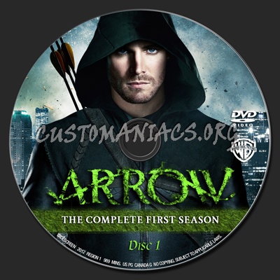 Arrow:Season 1 dvd label