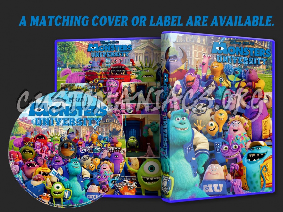 Monsters University (2013) dvd cover