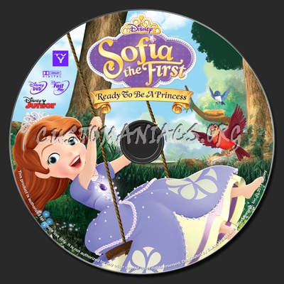 Sofia The First Ready To Be A Princess dvd label
