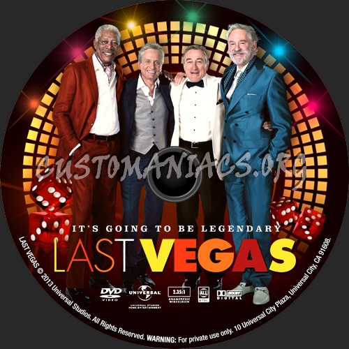 Last Vegas (2013) dvd label