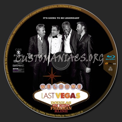 Last Vegas blu-ray label