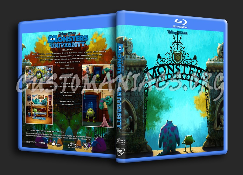 Monsters University blu-ray cover