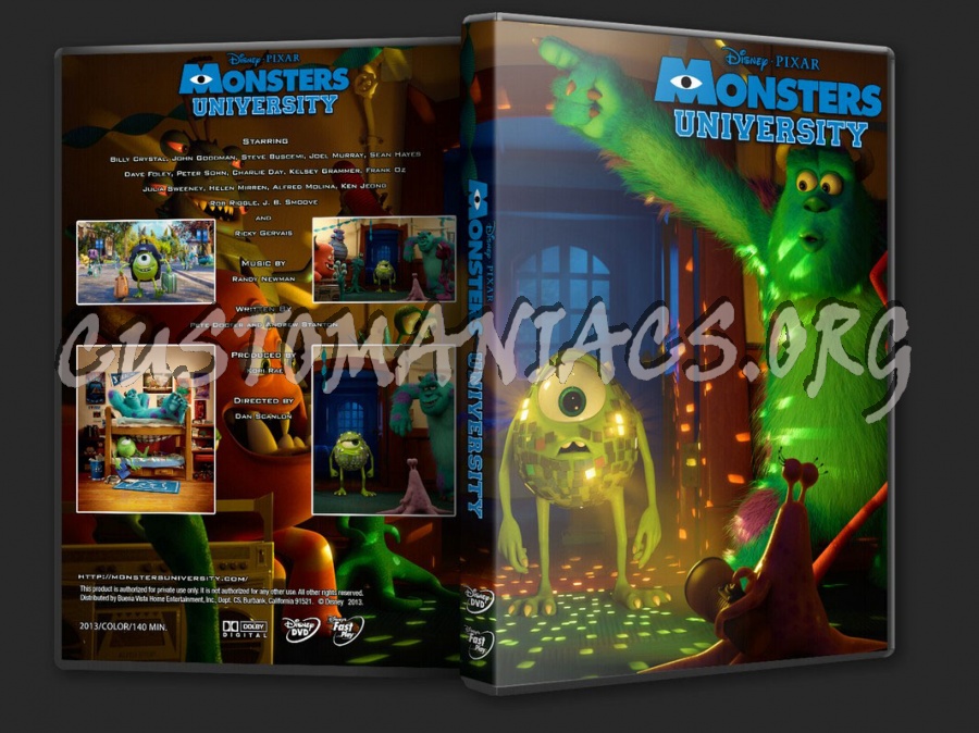 Monsters University 2013 dvd cover - DVD Covers & Labels by ...