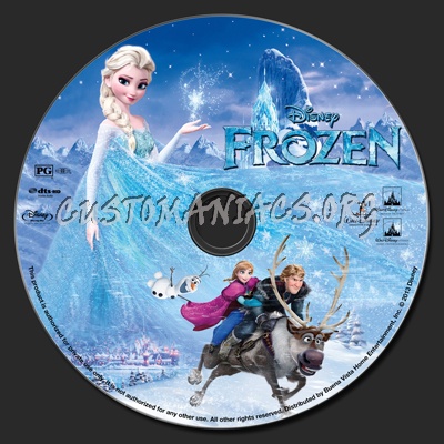 Frozen (2013) blu-ray label