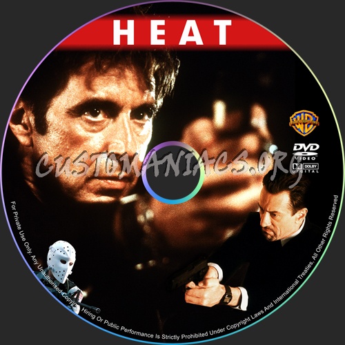 Heat dvd label