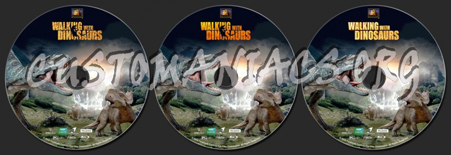 Walking With Dinosaurs (2013) blu-ray label