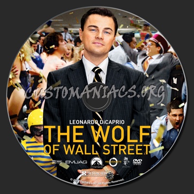 The Wolf Of Wall Street dvd label