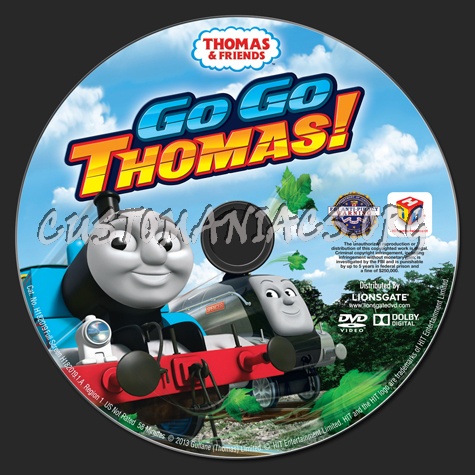 Thomas & Friends: Go Go Thomas! dvd label