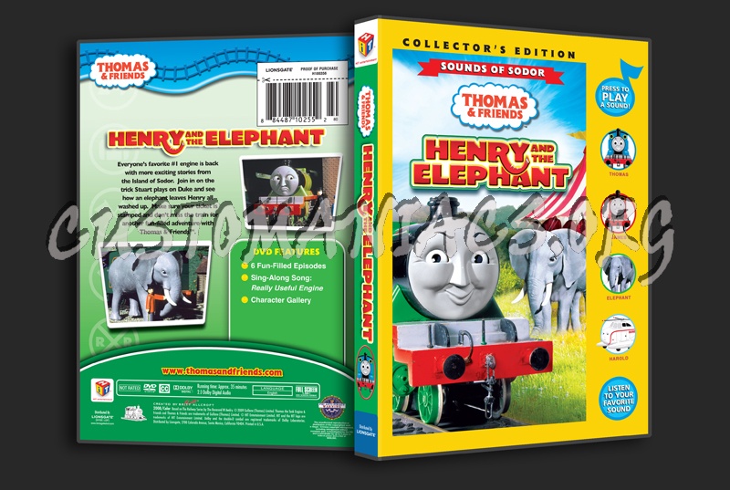 Thomas & Friends: Henry and the Elephant dvd cover - DVD Covers