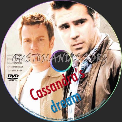 Cassandra's Dream dvd label