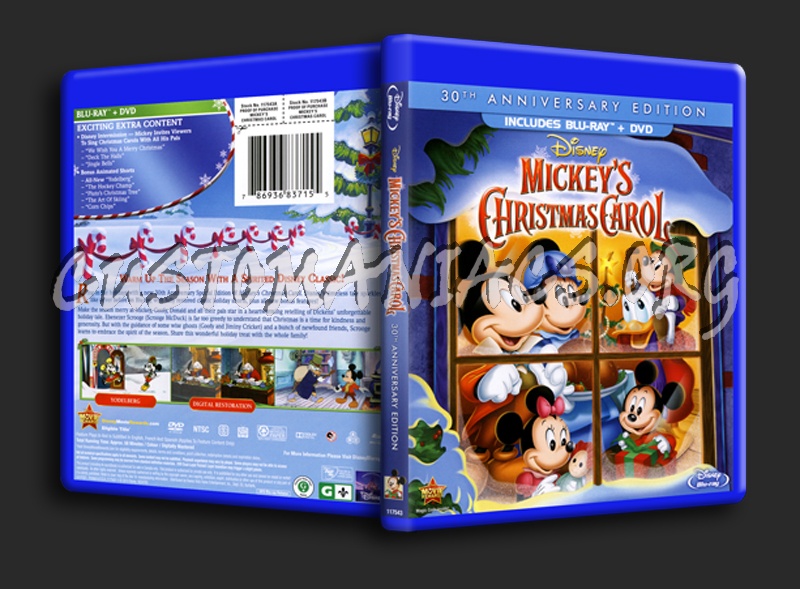 Mickey's Christmas Carol blu-ray cover