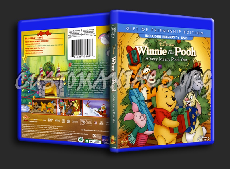 Winnie the Pooh: A Very Merry Pooh Year blu-ray cover