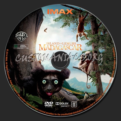 Island of Lemurs: Madagascar dvd label