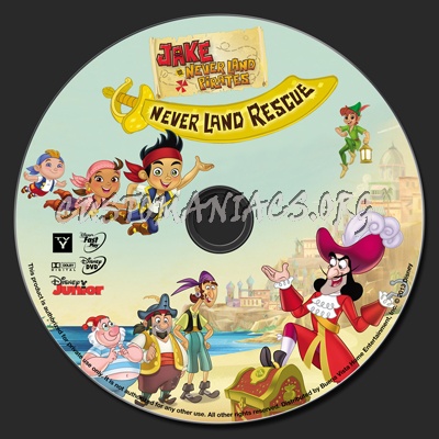 Jake And The Neverland Pirates Neverland Rescue (Never Land Rescue) dvd label