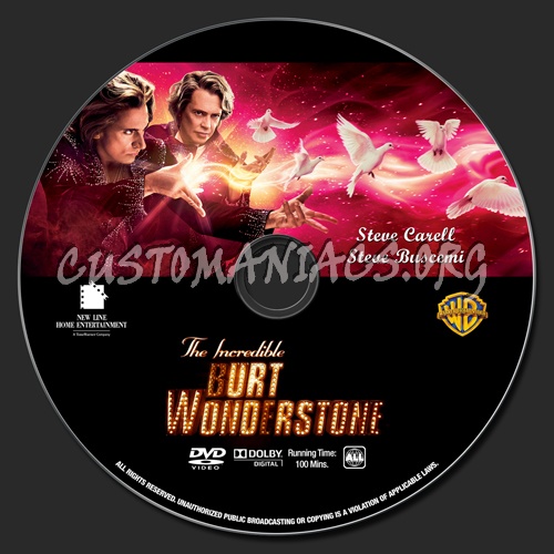 The Incredible Burt Wonderstone dvd label