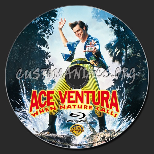 Ace Ventura When Nature Calls blu-ray label