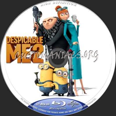 Despicable Me 2 (2D+3D) blu-ray label