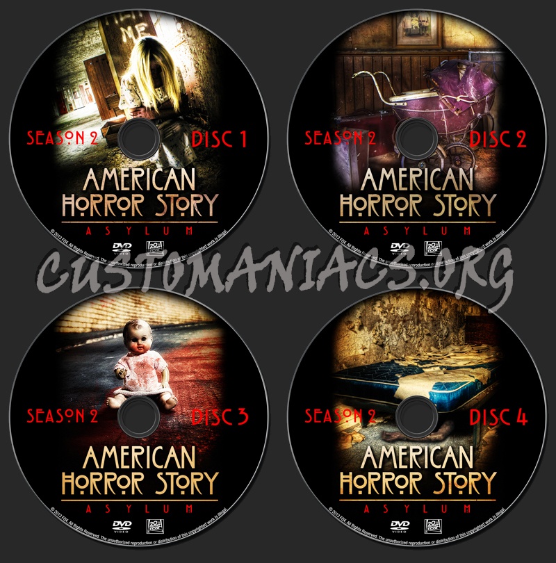 American Horror Story dvd label
