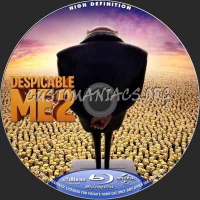 Despicable Me 2 (2D+3D) blu-ray label