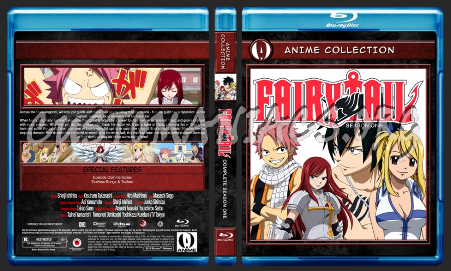 Anime Collection Fairy Tail Complete First Season blu-ray cover