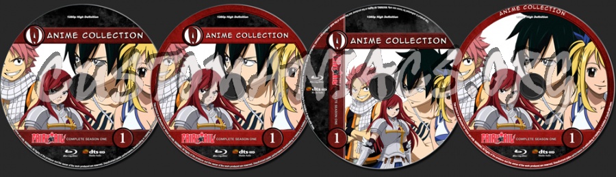 Anime Collection Fairy Tail Complete First Season blu-ray label