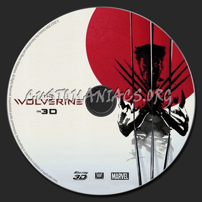 The Wolverine (2D & 3D) blu-ray label