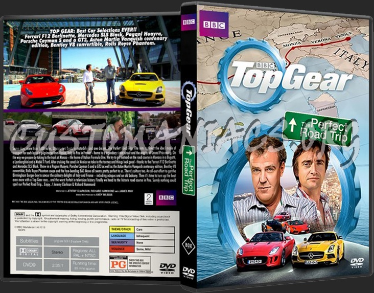 Top Gear: The Perfect Road Trip dvd cover