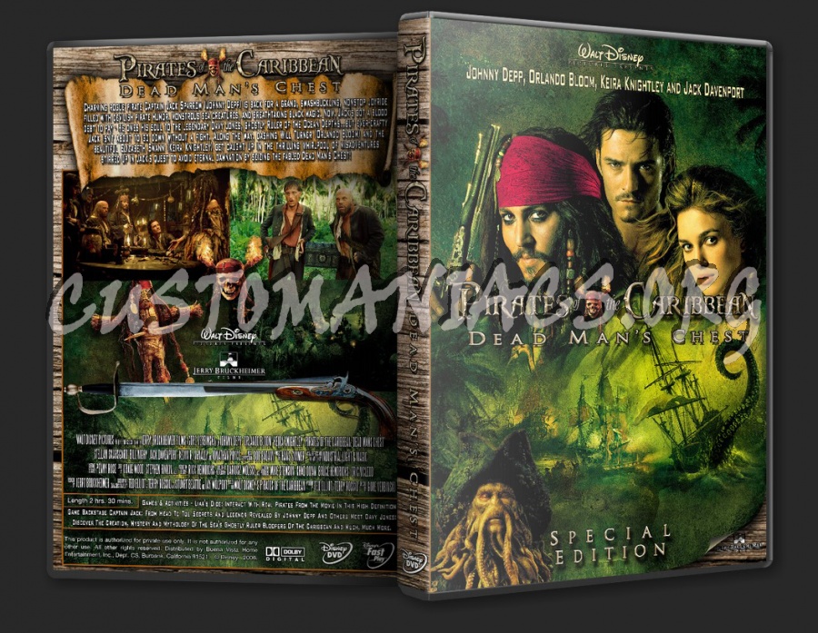 Pirates of the Caribbean: Dead Man's Chest (2006) dvd cover