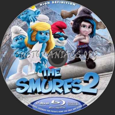 The Smurfs 2 (2D+3D) blu-ray label