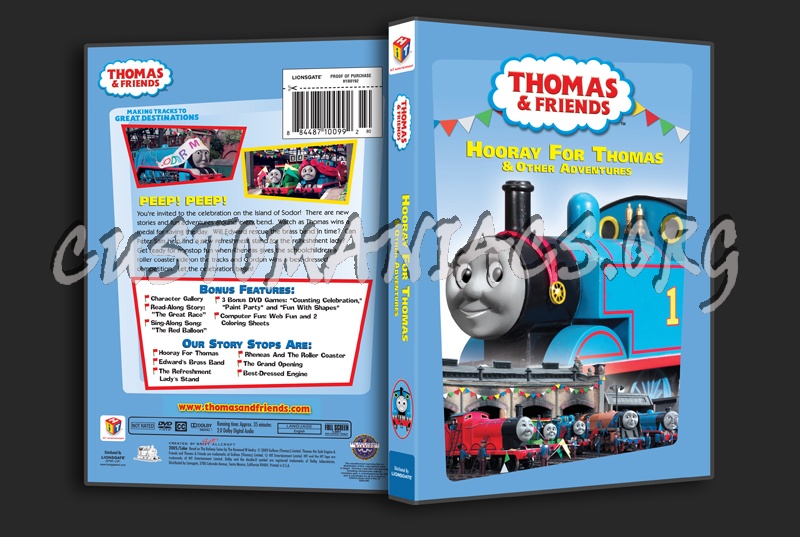 Thomas & Friends: Hooray for Thomas dvd cover