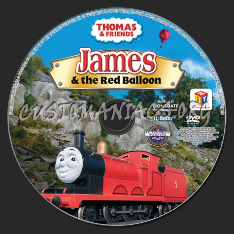 Thomas & Friends: James & the Red Balloon dvd label
