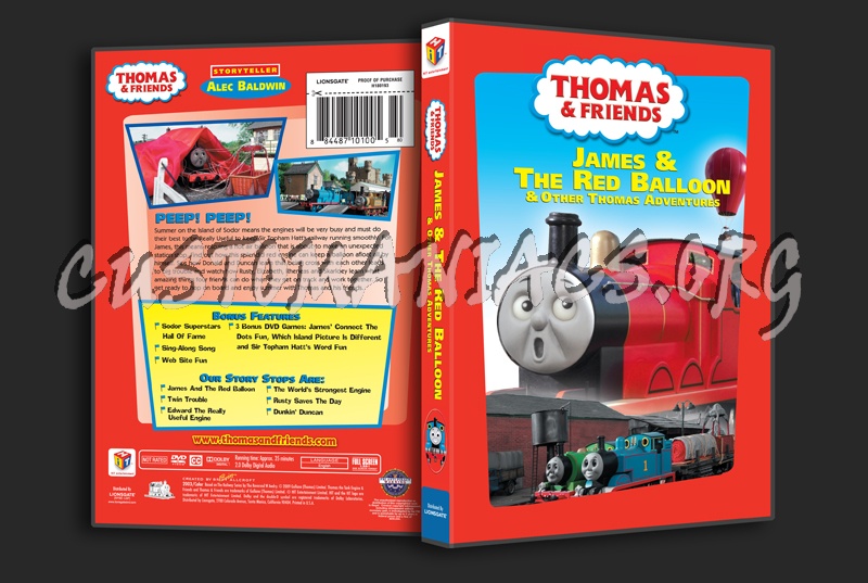 Thomas & Friends: James & the Red Balloon dvd cover