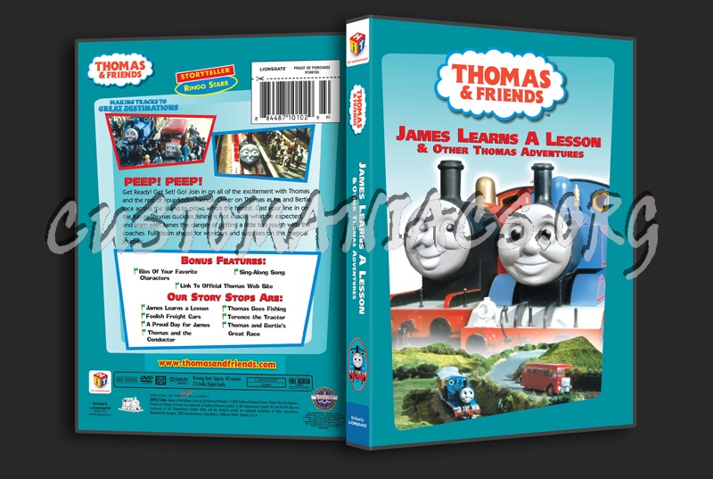 Thomas & Friends: James Learns A Lesson dvd cover