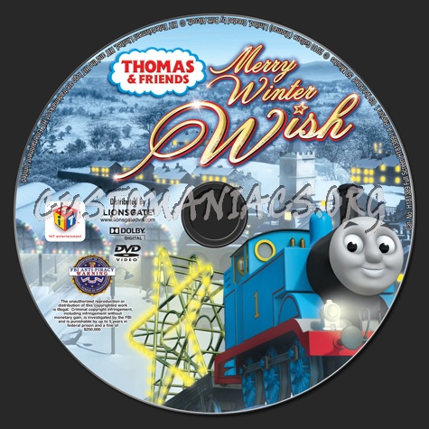 Thomas & Friends: Merry Winter Wish dvd label