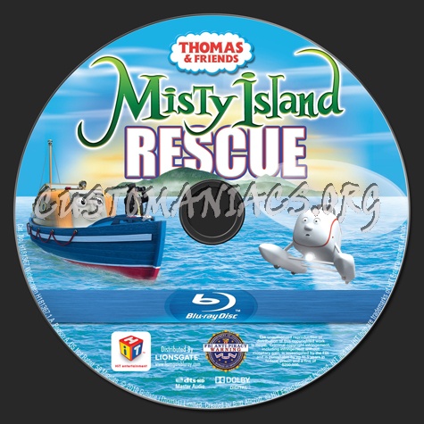 Thomas & Friends: Misty Island Rescue blu-ray label