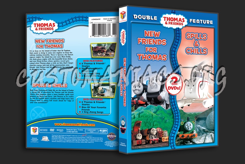 Thomas & Friends: New Friends for Thomas  Spills & Chills dvd cover