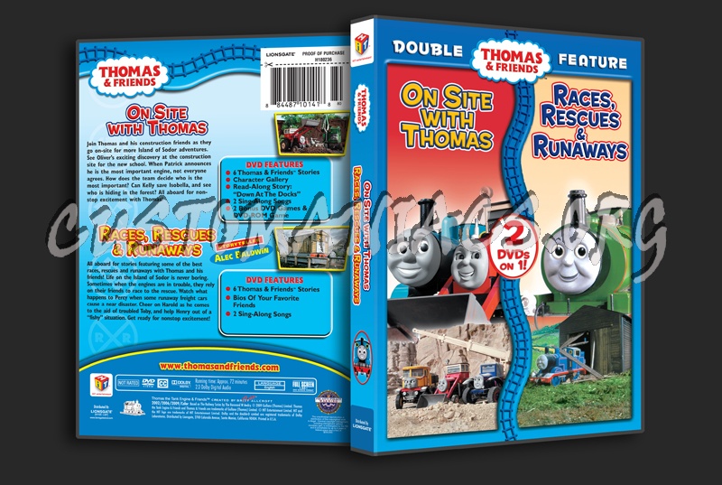 Thomas & Friends: On Site With Thomas  Races, Rescues & Runaways dvd cover
