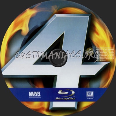 Fantastic Four blu-ray label