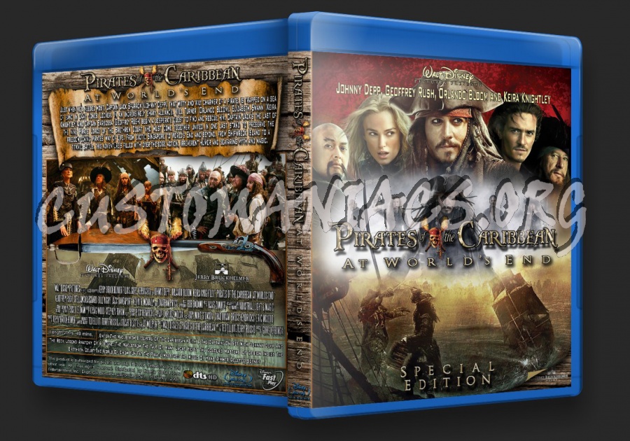 Pirates of the Caribbean: At World's End (2007) blu-ray cover