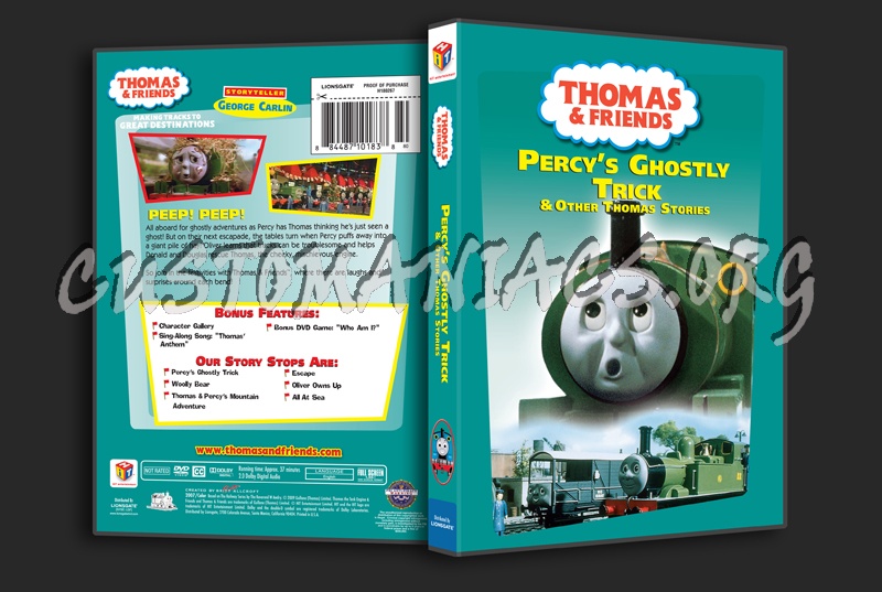 Thomas & Friends: Percy's Ghostly Trick dvd cover.