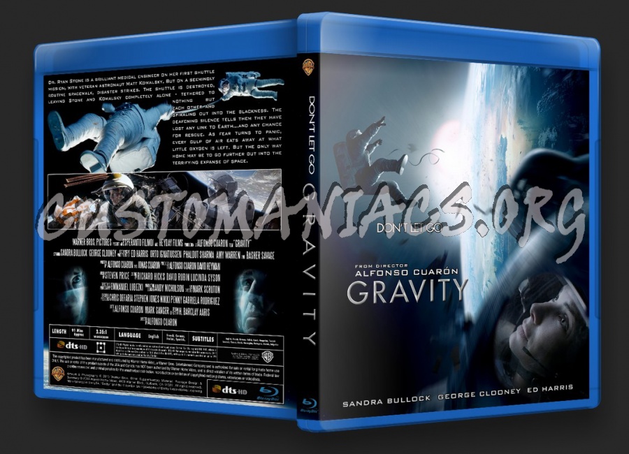 Gravity (2013) 2D + 3D blu-ray cover