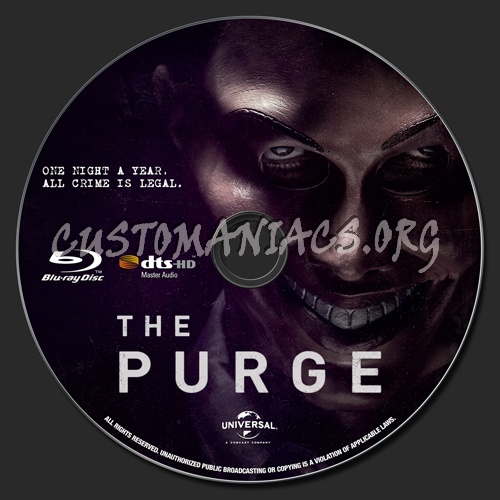 The Purge blu-ray label