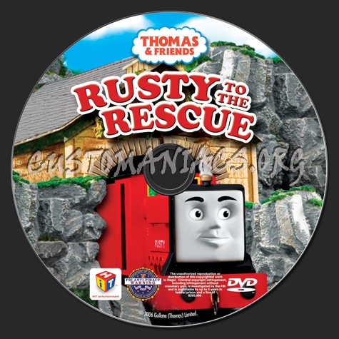 Thomas & Friends: Rusty to the Rescue dvd label